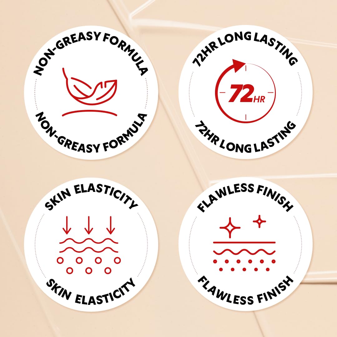 TIRTIR Mask Fit Red Cushion Foundation, Full coverage, Skin fit, Satin Glow Finish, Korean Cushion Foundation #13C FAIR, 4.5g