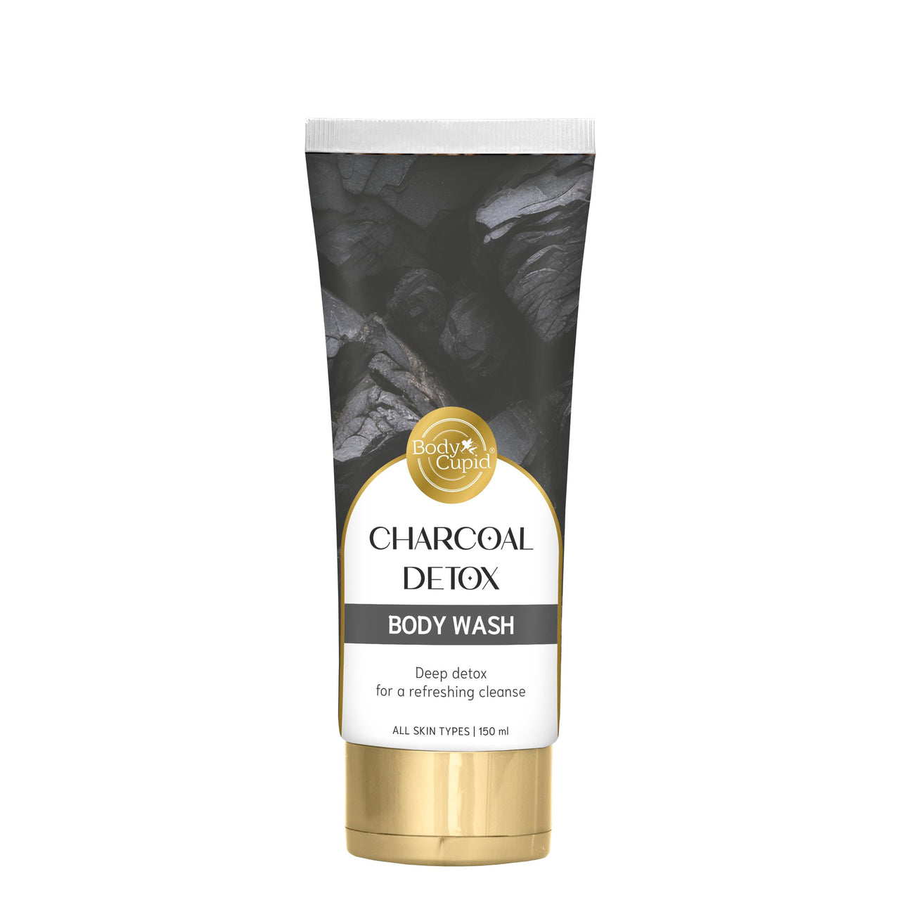Body Cupid Charcoal Detox Body Wash | Deep Cleansing & Purifying | No Parabens, Sulphates or Silicones | Luxury Shower Gel | 150ml