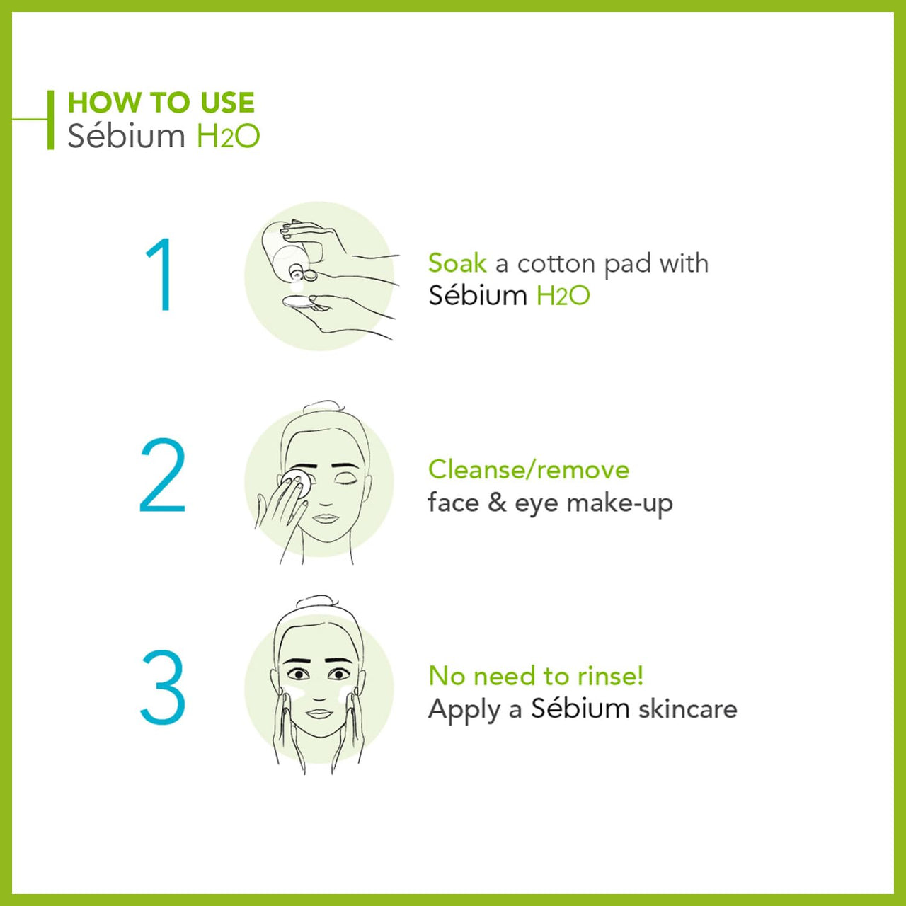 Bioderma Sebium H2O Purifying Micellar Cleansing Water and Makeup Removing Solution with Zinc Gluconate & Copper Sulphate For Combination to Oily Skin 250 ml