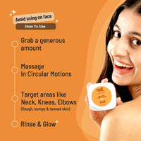 Chemist at Play Exfoliating Body Scrub For Removing Tan & Dead Skin Cells + Brightening Boost Face Wash with 30x Vitamin C 100 ml