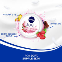 NIVEA Body Lotion for Very Dry Skin, 600 ml & NIVEA Soft Berry Blossom, Light Moisturizer for Face, 200 ml