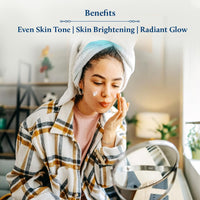 Blue Nectar Plant Based Vitamin C Face Moisturizer for Oily & Acne Prone Skin with Grapeseed | Oil-Free | Lightweight Cream for Women (19 herbs, 50g)
