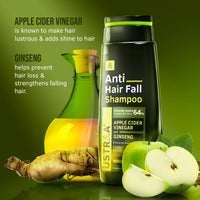 Ustraa Ayurvedic Hair Oil - 200 ml | with 8 Natural Herb extracts | Fights Dandruff & Anti Hair Fall Shampoo - 250ml - Dermatologically Tested, With Apple Cider Vinegar| Prevents Hairfall | No SLS