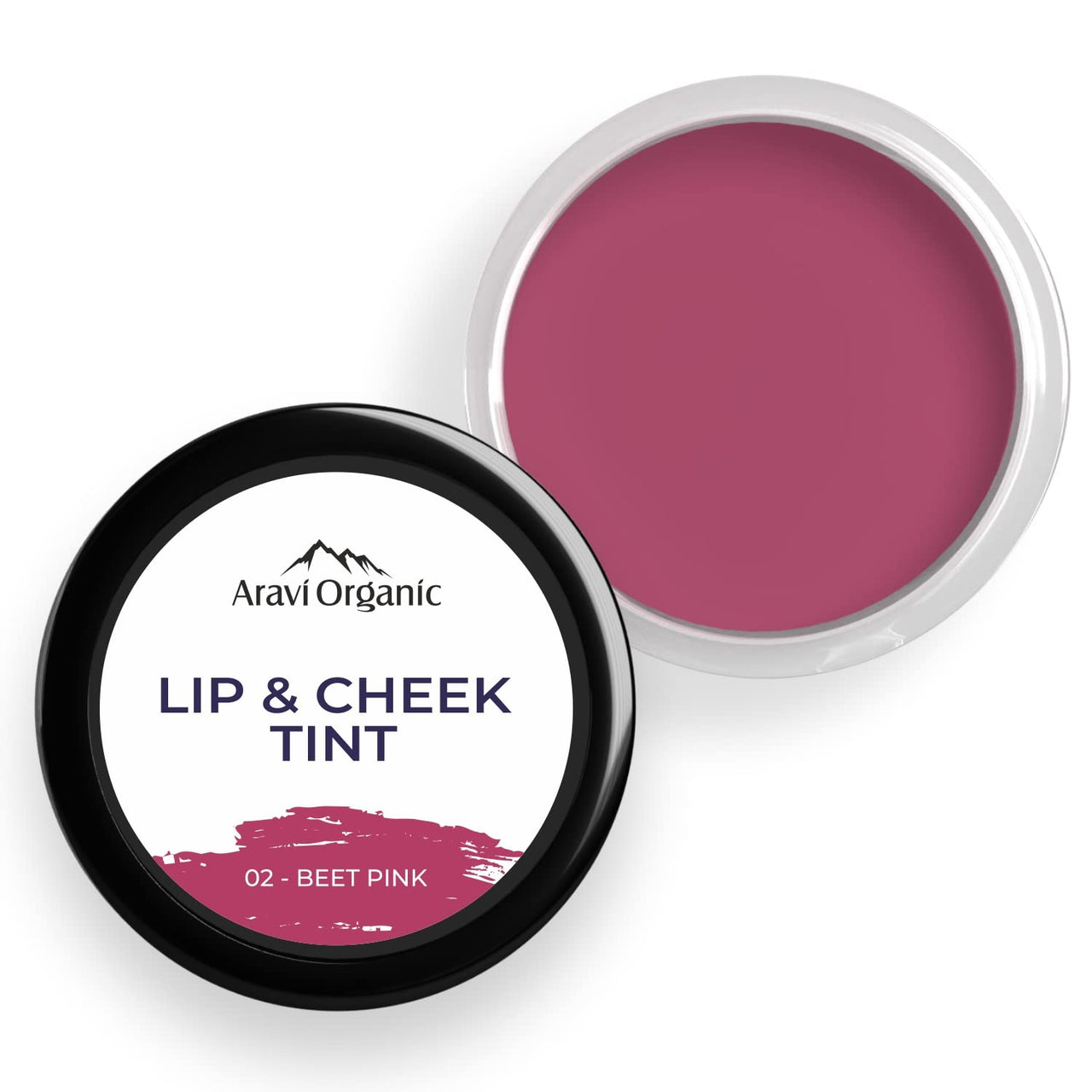 Aravi Organic Lip and Cheek Tint - With Goodness of Vitamin E & Candelila Wax - Nourishes & Hydrates Dry Chapped Lips, Blush & Eyeshadow Fo All Skin Types - 8 gm