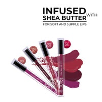 JUICE Matte Lipstick with Goodness of Bio Retinol, Moisturising lock technology, SPF 15 Waterproof & Long Lasting Cherry Kiss M05