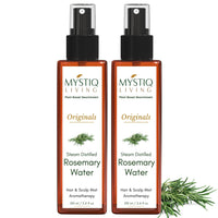 Mystiq Living Rosemary Water, Hair Spray for Regrowth| 100% Pure and Natural Hydrosol | Hair Mist (Pack of 2) - 200ML