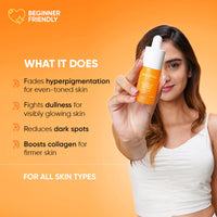 Dot & Key 10% Vitamin C + E, 5% Niacinamide Serum | Vitamin C Serum For Glowing Skin | Fades Dark Spots | Vit C Serum with Blood Orange & Pumpkin | For Uneven & Dull Skin | For All Skin Types | 20ml