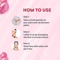 Bryan & Candy Delicate Rose Face Wash Enriched with Hyaluronic Acid, Vitamin C, Rose Water & Rose Oil (125 ml)