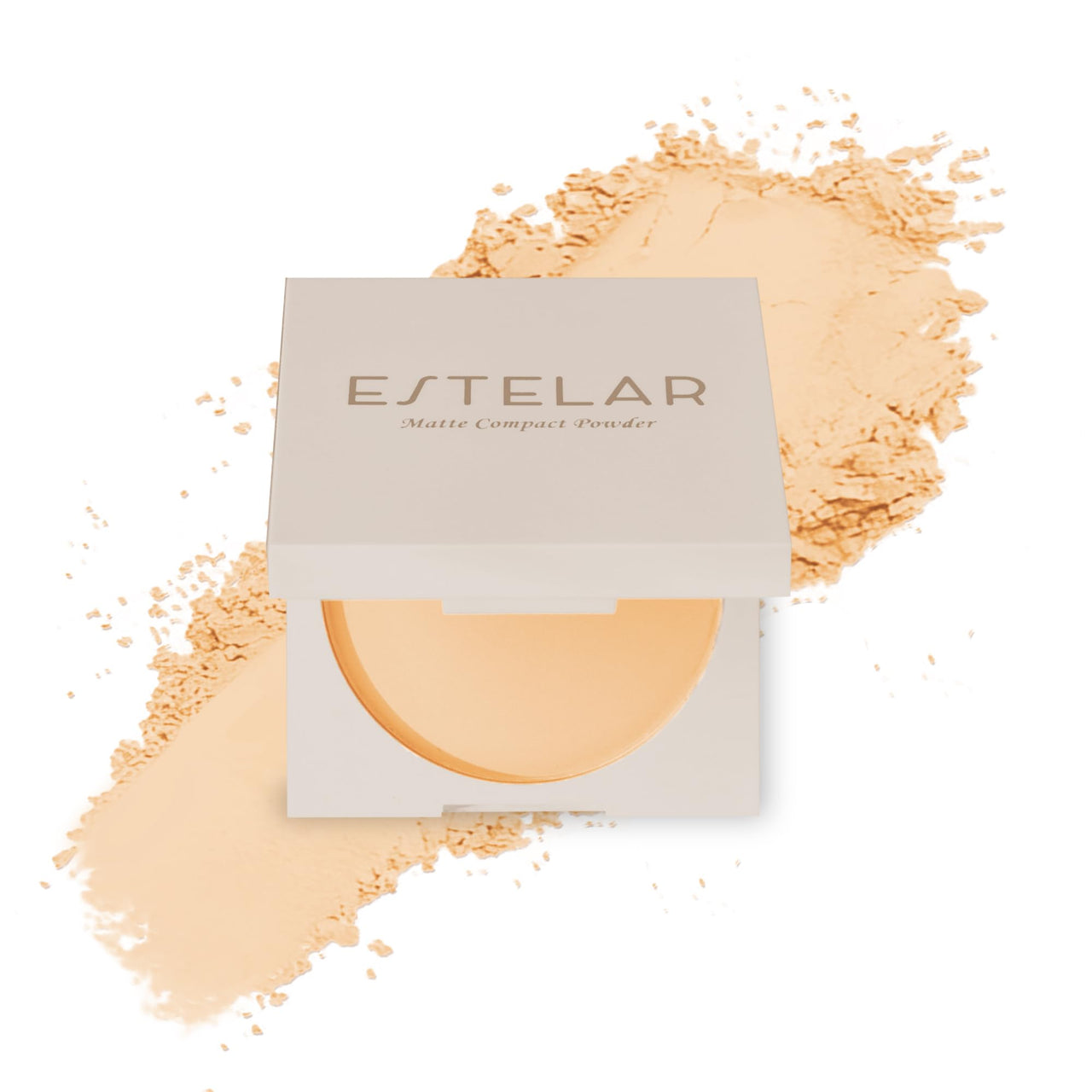 Estelar Matte Compact Powder with SPF 15 Protection, Absorbs Oil and Sweat, Long Lasting Freshness for Upto 12 Hours, Evens Tone, Non Sticky, Non Greasy, Confident Ivory, For All Skin Types, 8gms