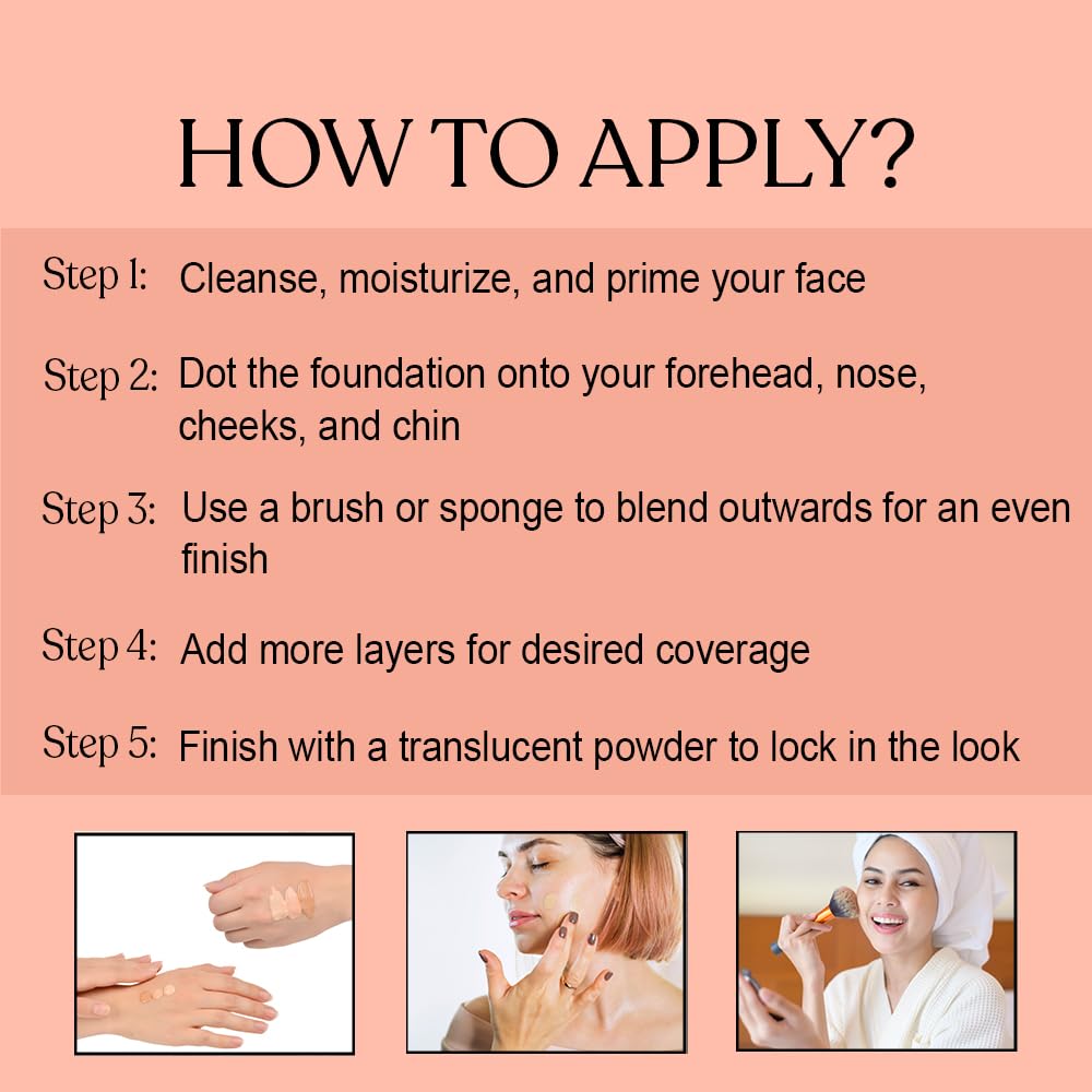 Lakyou Beauty Face Base Full Coverage Foundation | Waterproof | Long Lasting | Light Weight | SPF 20 | Shade-06(Pure Beige) | Pack Of 2