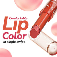 Mila Beauté Creamy Comfort Matte Long-Lasting Lipstick for Women | Highly Pigmented & Hydrating Lipstick with Jojoba | Single Swipe Application | Suitable for Indian Skin Tones - SOFT PINK