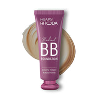Hilary Rhoda Radiant BB Foundation | Ultra-Creamy & Lightweight Formula | 9 to 5 Stay | Hides Blemishes & Dark Spots | Blends Easily | Dewy Finish | 60g (Natural| Shade 04)