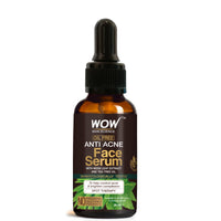 WOW Skin Science Anti Acne Face Serum | Natural Neem Leaf & Tea Tree Oil | Reduce Spots, Skin Repair, Pimple Free, Bright Skin | No Parabens | Face Serum for Women & Men | 30 ml