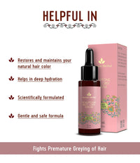 Avimee Herbal Scalptone Grey Hair Serum with Hyaluronic Acid & Caffeine | Toxin Free | Light-weight, Non-sticky & Odourless formula | For All hair types | 25 ml