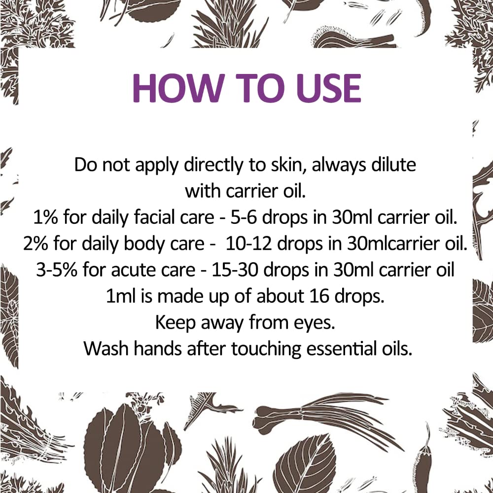 Deve Herbes Pure Basil Essential Oil (Ocimum basilicum) Steam Distilled 15ml