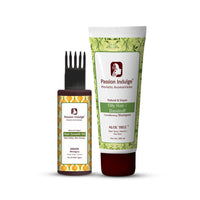 Passion Indulge Onion Hair Growth Oil 100ml & Aloe Tree 2 in 1 Conditioning Shampoo 200ml Combo Pack For Anti Dandruff | Hair Fall Control | Helps in Hair Growth With Onion, Bhringraj, Ylang Ylang, Lemon & Aloe Vera, Neem Tea Tree | Natural & Vegan