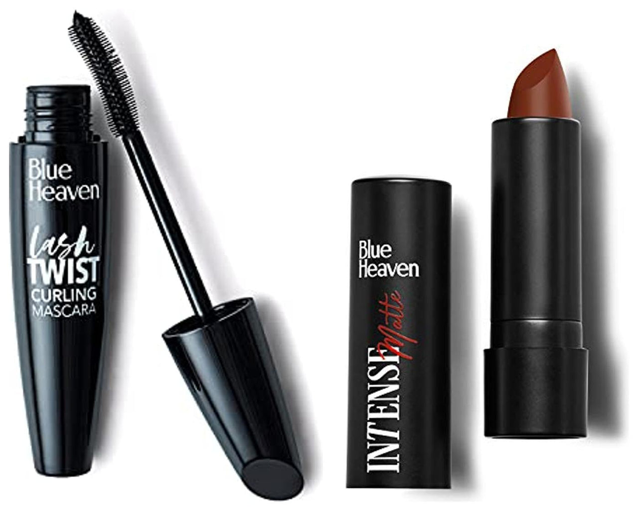 Blue Heaven Lash Twist Mascara, Black, 12 ml & Blue Heaven Intense Matte Lipstick, Chocolate Swirl,307, 4 gm