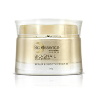 Bio Essence Bio-Snail Repair & Smooth Cream With Snail Extract (50Gm) | Non-Sticky And Fast-Absorbing Cream For Deep Hydration | Snail Mucin | Snail Moisturizer | Formulated For Indian Conditions