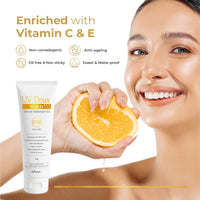 UV Doux Gold Sunscreen Gel For Anti Ageing with Sun Protection | SPF 50 and PA+++ Broad Spectrum | Enriched with Anti-oxidants like Vit C & E | Matte Finish | Water Resistant & Non-Greasy | 50gm