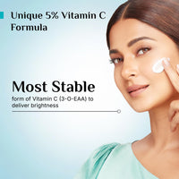 Pilgrim 5% Vitamin C Brightening Ultra Light Gel Sunscreen SPF 60 Pa++++| No White Cast | Fights Tanning & Sun Damage, Brightens Skin | Lightweight & Non-Greasy | All Skin Types | Women and Men | 45ml