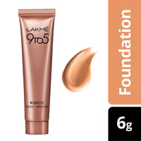 LAKMÉ Rose Face Powder, Soft Pink, 40G And 9 To 5 Weightless Matte Mousse Foundation For All Skin Types, Rose Ivory, 6 Gram, Light