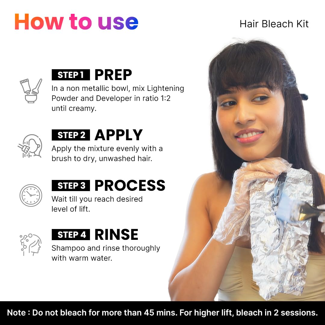 2.Oh! Italian Lightning Kit | DIY Hair Bleach Kit for Hair Color with Plex, Argan Oil & Comfort Fragrance Technology that helps Prevents Hair Damage