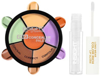 Insight Cosmetics Pro Concealer Palette-CorrectorConceal Correct (CR105-Corrector) Long Wear Color Rich Lip Gloss Highly PigmentedGlossy (LG41-01)