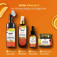WOW Skin Science Brightening 20% Vitamin C Face Serum | Boost Collagen and Elastin for Anti aging, Skin Repair | For Dark Circles, Fine Lines | Glowing Skin | Hydrates | 15 ml