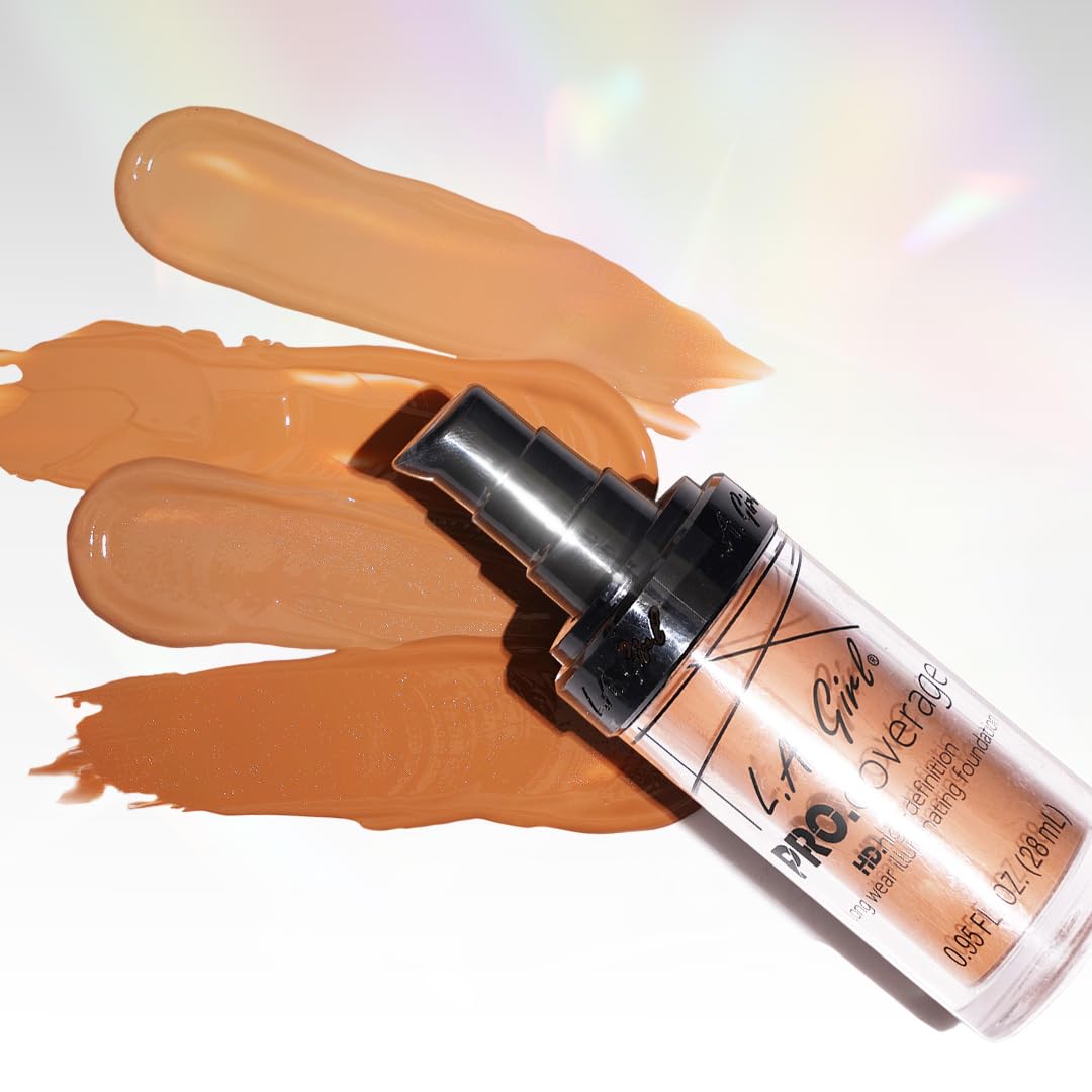 L.A GIRL Pro Matte Coverage Hd Liquid Foundation - Sand, 28Ml, Full, All