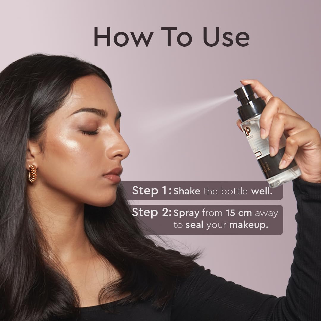 C2P Pro Makeup Fixer Spray After Makeup - 120ml | Mist & Fix Long Lasting Setting Spray for Women | Hydrating & Sweat Control | For All Skin Types | Vegan & Paraben Free