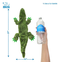 Best Pet Supplies 2-in-1 Stuffless Squeaky Dog Toys with Soft, Durable Fabric for Small, Medium, and Large Pets, No Stuffing for Indoor Play, Holds a Plastic Bottle - 1Wild Duck, Alligator, Large Multicolor/Alligator & Wild Duck