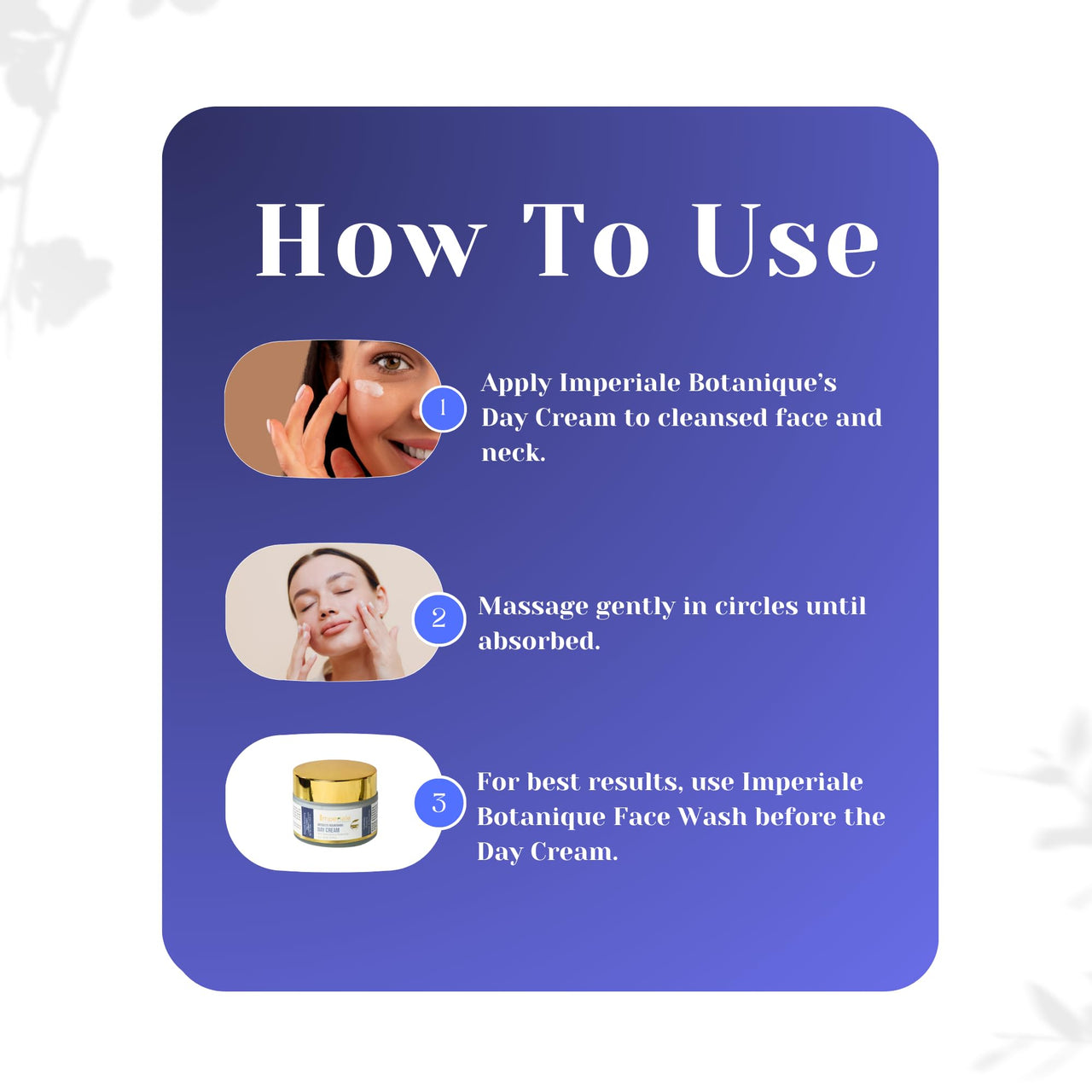 Imperiale Botanique Absolute Nourishing Day Cream | Ashwagandha, Niacinamide & Silk Protein | FDA Approved | Natural Sun Protection | Reduces Fine Lines & Wrinkles | Deep Hydration & Nourishment | Women & Men | All Skin Types | 15 Herbs, 50 GM