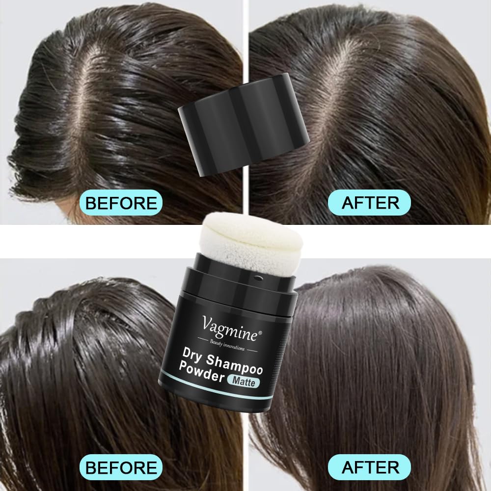 VAGMINE Dry Shampoo Powder - 13g | Natural Oil-Absorbing Formula for Instant Hair Refresh | No Water Needed | Adds Volume & Freshness | Ideal for All Hair Types | Travel-Friendly & Easy to Use