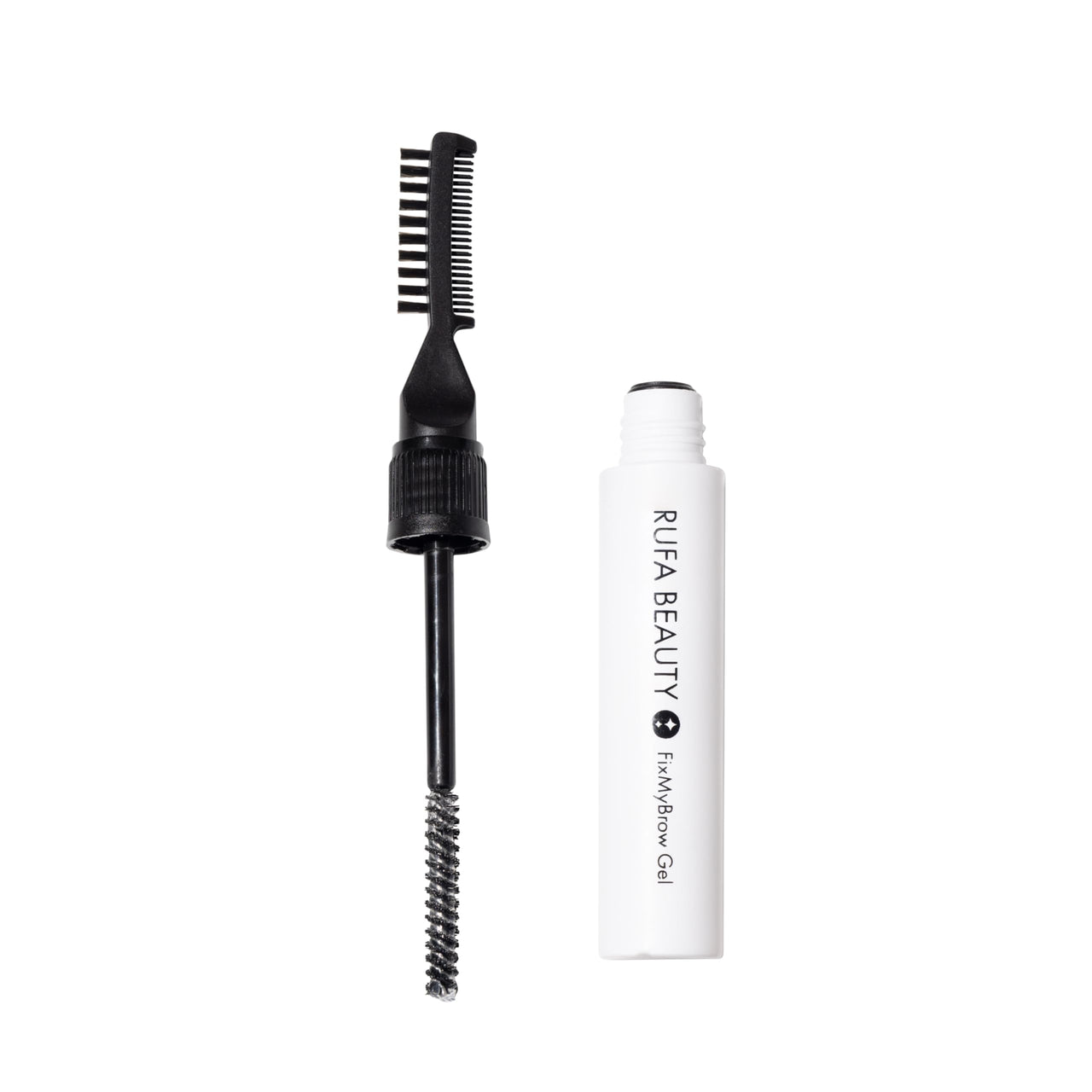 Rufa Beauty FixMyBrow + Hair Gel Clear Strong-Hold Gel for Brows & Flyaway Control | non sticky & non greasy | perfect for everyday use | for sleek bun and lifted eyebrows | eyebrow gel | hair finishing stick | anti frizz baby hair fixer | feathered eyebr
