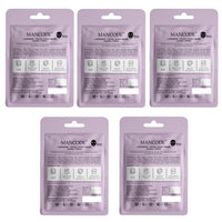 Mancode Lavender Facial Sheet Mask 25ml Promotes Soft and Smooth Skin Firming Cleansing Pore Reducing Brightening and Enhances Daily Glow Korean Sheet Mask for Men Women Sheet Mask Set Combo Pack of 5