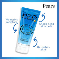Pears Pure and Gentle Daily Cleansing Facewash, Mild Cleanser With Glycerine, Balances Ph, 100% Soa,Pears Fresh Renewal Gentle Ultra Mild Daily Cleansing Facewash, Ph Balanced, 100% Soap Free, With E