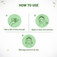 INDUS VALLEY Bio Organic Pure Multipurpose Aloe Vera Gel With Green Tea Extract For Face, Body & Hair,For Glowing & Soothing Skin, Anti-Ageing & Acne, Suitable to All Skin Type - 50ml