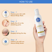The Moms Co Natural Stretch Oil, 7 in 1 Natural Bio Oil Australia - Certified Toxin - Free and Mineral - Oil - Free Elasticity Belly Oil 100 ml & Nipple Butter Cream 25 g