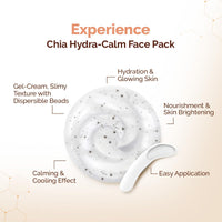 Mamaearth Chia Hydra-Calm Face Pack with Chia Seed & Ceramides for Healthy Skin Barrier - 200g | DIY-like Texture | Instant Hydration & Glow | Gel Cream Cooling Mask | Free From Harmful Chemicals | All Skin Types
