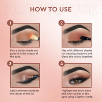 C2P Pro Metal & Matte Eyeshadow Palette, Smooth, Blendable & Creamy Texture, Long Lasting & Full Coverage with Versatile Shades Eyeshadow Kit, 20 grams