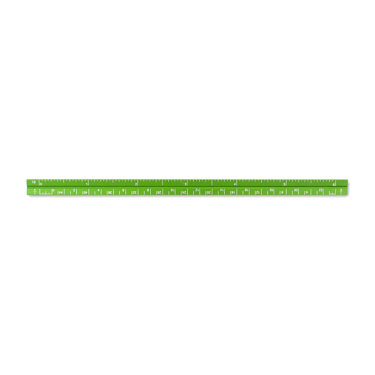 Alumicolor 3610-6 Aluminum Combination Pocket Scale, 6IN, Green
