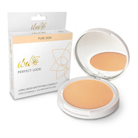 Iba Pure Skin Perfect Look Long Wear Mattifying Compact - Natural Coral, 9g | Even Coverage | Oil Free | Matte Finish | SPF 15 | Face Makeup | 100% Natural | Halal Certified & Vegan Makeup