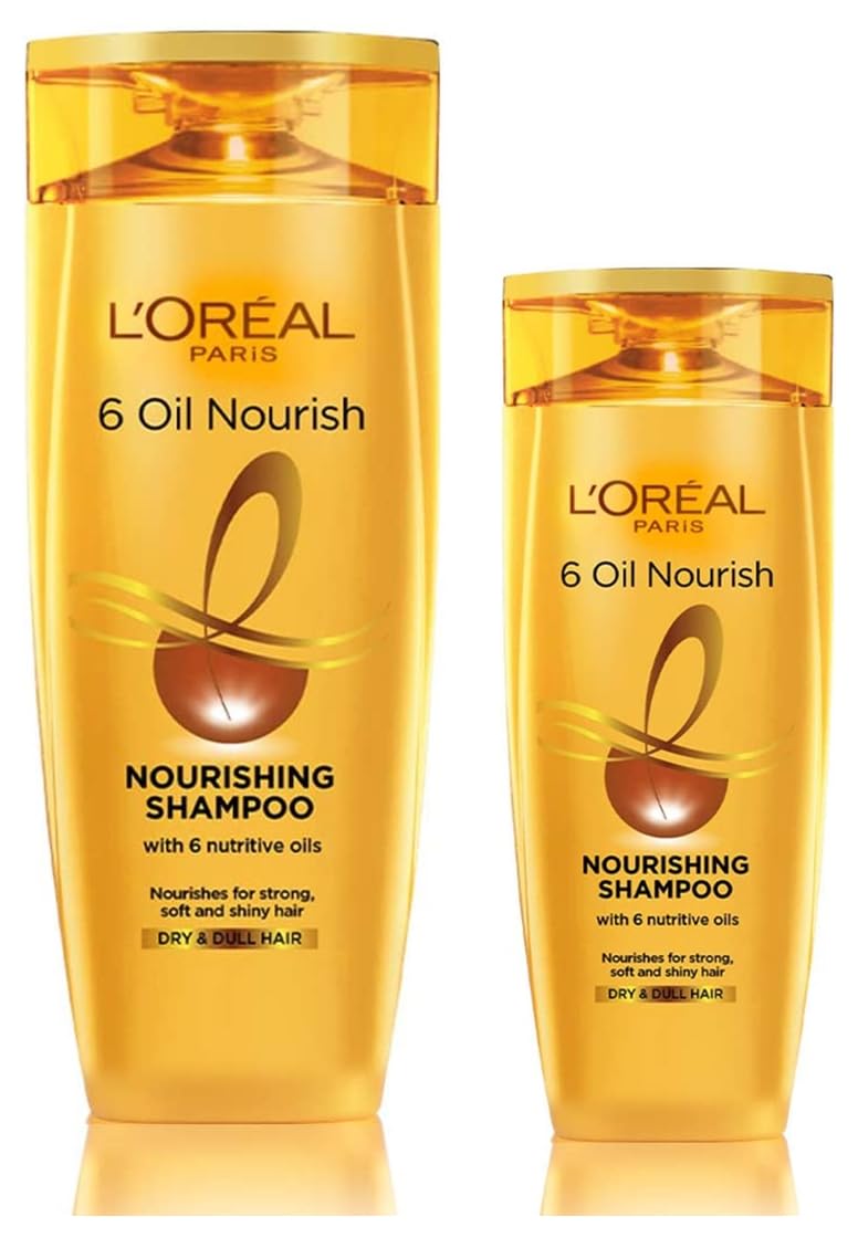 L'Oreal Paris 6 Oil Nourish Shampoo, 360ml (With 10% Extra) & L'Oreal Paris 6 Oil Nourish Shampoo, 175ml (With 10% Extra)