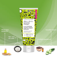 Aroma Magic Cucumber Sunscreen Lotion With Broad Spectrum Protection UVA/UVB |SPF 30 |For Normal To Sensitive Skin | 50ml