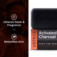 Ustraa Deo Soap For Men With Sea Minerals - 8 x 100 GM (Pack of 8) | Fresh Aquatic Fragrance | Deodorizing Soap With Sea Minerals | Rich & Intense Foam | For all skin types