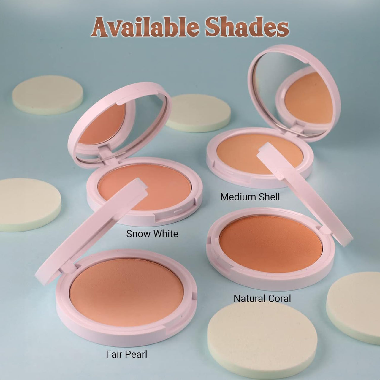 Iba Pure Skin Perfect Look Long Wear Mattifying Compact - Natural Coral, 9g | Even Coverage | Oil Free | Matte Finish | SPF 15 | Face Makeup | 100% Natural | Halal Certified & Vegan Makeup