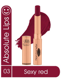 Beauty Berry Non Transfer Waterproof Lipstick, Long Lasting Smudge Proof Highly Pigmented Shades, (SEXY RED-03, 1)