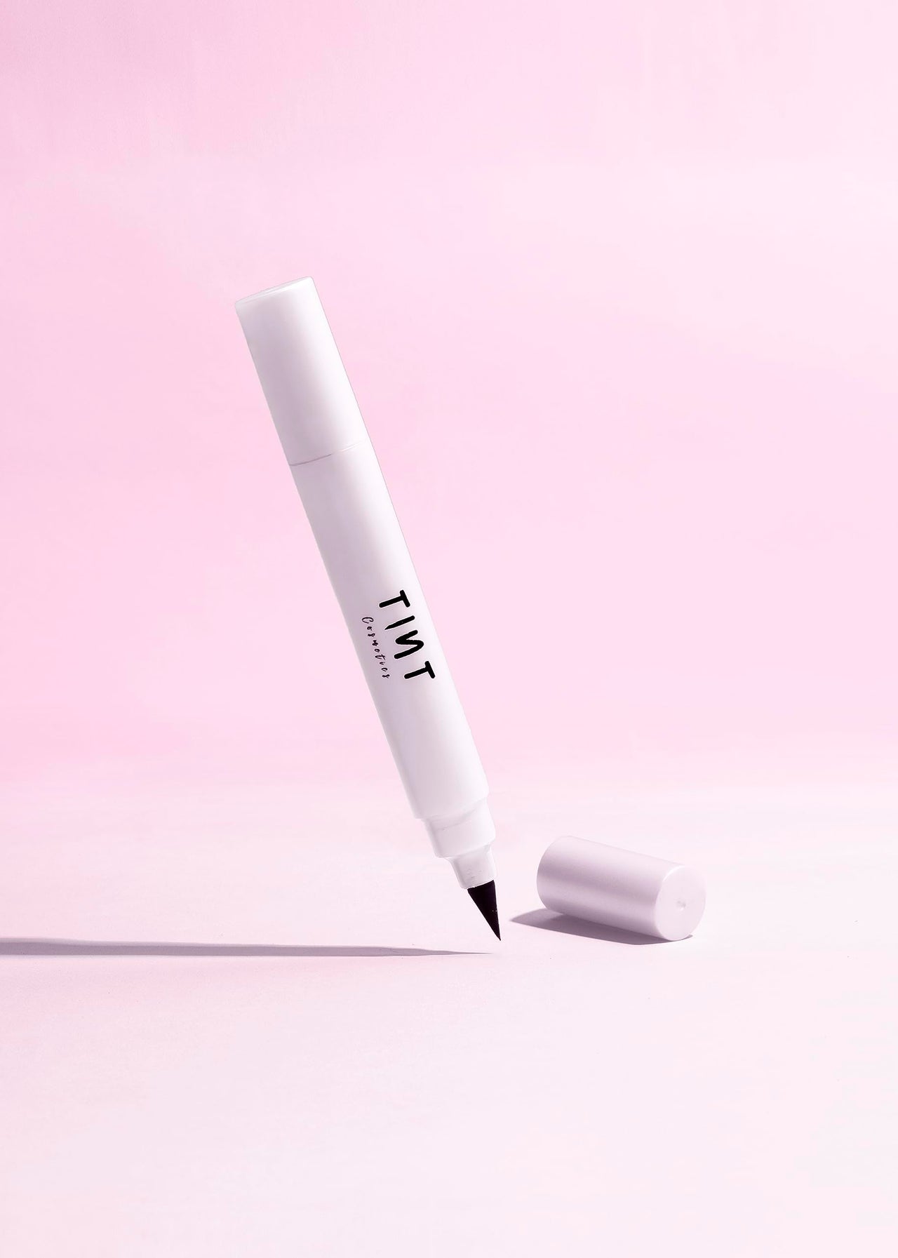 Tint Cosmetics 2 in 1 Double Headed Eyeliner, Pen and Winged Stamp For Wing Cat Eye, Smudge Proof and Waterproof, Long Lasting Precise Pen Liner Eye Makeup For Girl and Women (Black, 3.5ml)