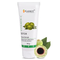 Karrot Natural Skincare Vitamin C Face Scrub for Glowing Skin, Combats Spots, Evens Tone and Minimizes Pores, Contains Lemons and Kakadu Plum Extracts, For Men and Women, All Skin Types, 100gms