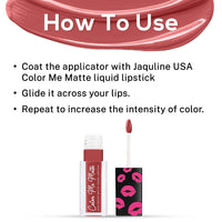 Jaquline USA Color Me Matte Long Lasting liquid Lipstick enriched with vitamin E & tea tree oil (Espresso Brown-4.5 ml)